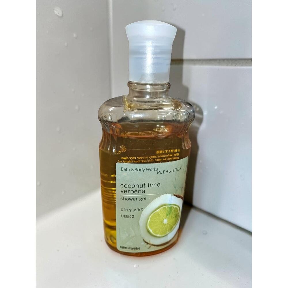 Bath & Body Works Pleasures Coconut Lime Verbena Shower Gel Body Wash 10 oz.